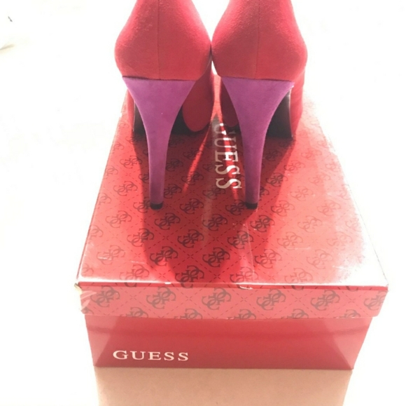 GUESS woman's tricolor suede pumps - Picture 4 of 7